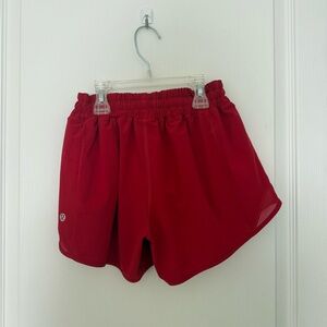 Lululemon Athletica Red Athletic Shorts Lightweight Running